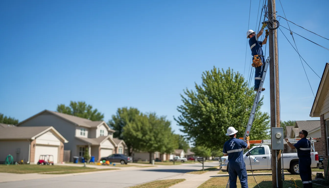 Residential electrician providing installation services in Utica, MN